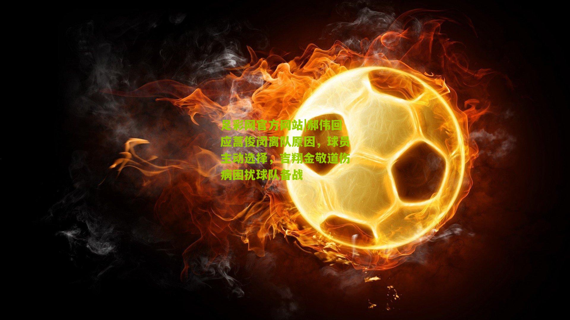 郝伟回应蒿俊闵离队原因,球员主动选择,吉翔金敬道伤病困扰球队备战